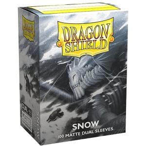 Standard Dragon Shield Sleeves (100) – Matte Snow Dual