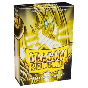 Japanese Dragon Shield Sleeves (60) – Matte Yellow