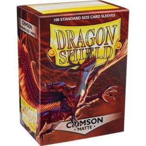 Standard Dragon Shield Sleeves (100) – Matte Crimson