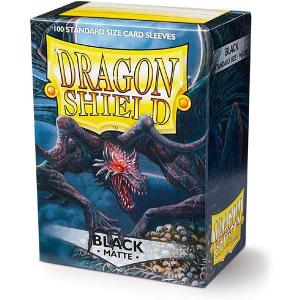 Standard Dragon Shield Sleeves (100) – Matte Black