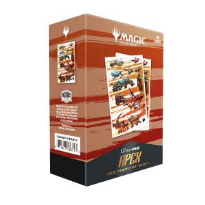 MTG Aetherdrift 105ct Apex Deck Protector sleeves Set Symbol feat. Finish Line Bundle Art