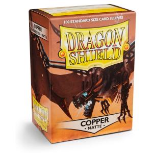 Standard Dragon Shield Sleeves (100) – Matte Copper