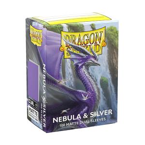 Standard Dragon Shield Sleeves (100) – Matte Dual Nebula/Silver
