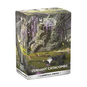 Standard Dragon Shield Sleeves (100) – Matte Dual Landfall Series Verdant Catacombs