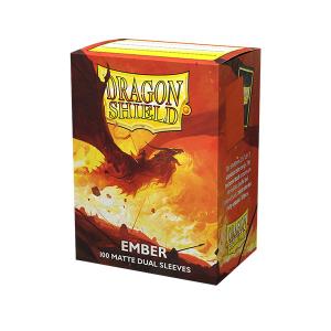 Dragon Shield Sleeves (100) – Dual Matte Ember